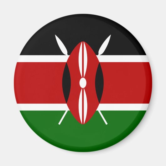 Kenya Flag Magnet (Vorne)