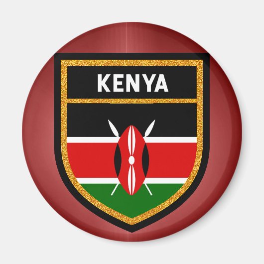 Kenya Flag Magnet (Vorne)