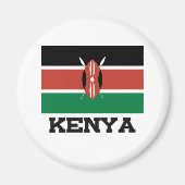 Kenya Flag Magnet (Vorne)