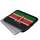 KENYA Flag Map Patriotic Computer Laptopschutzhülle (Vorne Knopf)