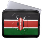 KENYA Flag Map Patriotic Computer Laptopschutzhülle (Vorderseite)