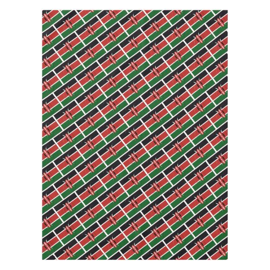 KENYA FLAG MAP Stylish Patriotic Tischdecke (Vorderseite)