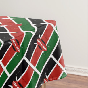 KENYA FLAG MAP Stylish Patriotic Tischdecke