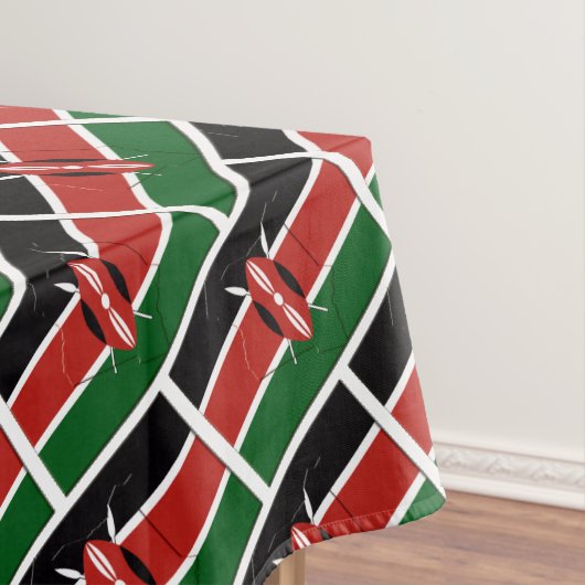 KENYA FLAG MAP Stylish Patriotic Tischdecke (Beispiel)
