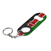 Kenya Flag Mini Flaschenöffner (Vorderseite Schrägansicht)