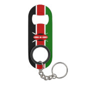 Kenya Flag Mini Flaschenöffner (Rückseite)