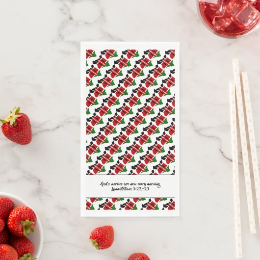 KENYA FLAG mit Christlicher Schrift Serviette (Beispiel)