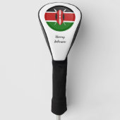 Kenya Flag & Mit Monogramm Golf Clubs Covers Golf Headcover (Vorderseite)