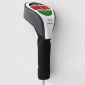 Kenya Flag & Mit Monogramm Golf Clubs Covers Headcover (angewinkelt)