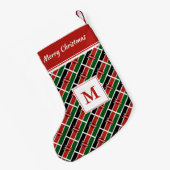 KENYA Flag MONOGRAM Kleiner Weihnachtsstrumpf (Rückseite (Hängend))
