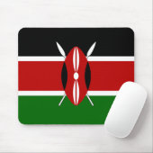 Kenya Flag Mousepad (Mit Mouse)