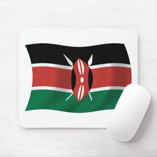 Kenya Flag Mousepad (Mit Mouse)