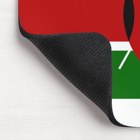 Kenya Flag Mousepad (Ecke)