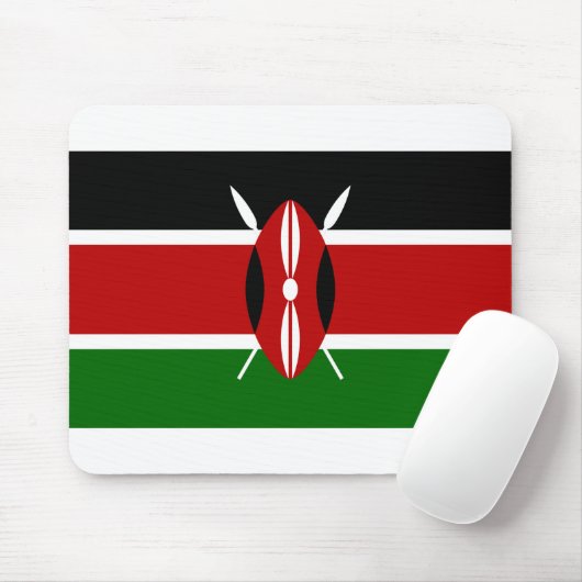 Kenya Flag Mousepad (Mit Mouse)
