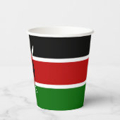 Kenya Flag Pappbecher (Rückseite)