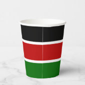 Kenya Flag Pappbecher (Rechts)