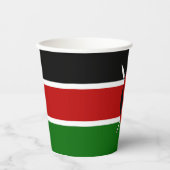 Kenya Flag Pappbecher (Vorderseite)