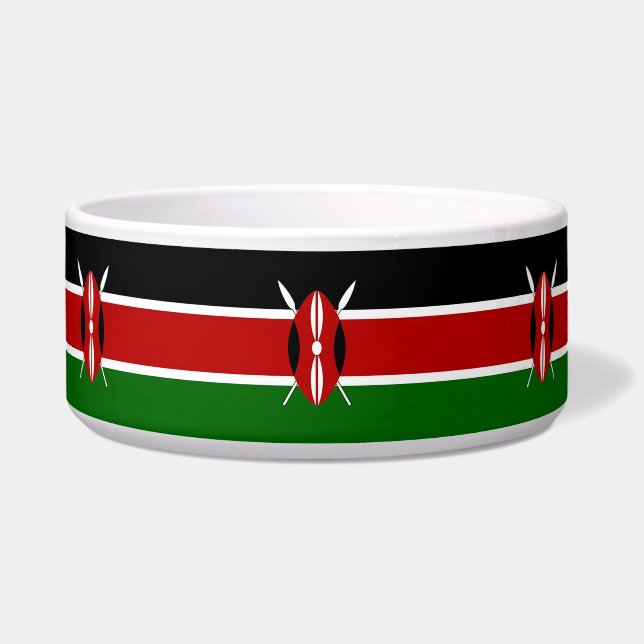 Kenya Flag Pet Bowl Napf (Vorderseite)