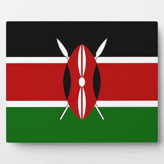 Kenya Flag Plaque Fotoplatte (Vorderseite)