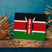 Kenya Flag Plaque Fotoplatte (Seite)