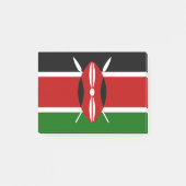 Kenya Flag Post-it Klebezettel (Vorderseite)