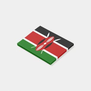 Kenya Flag Post-it Klebezettel