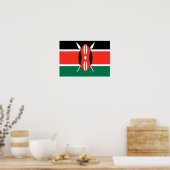 Kenya Flag Poster (Küche)