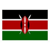 Kenya Flag Poster (Vorderseite)