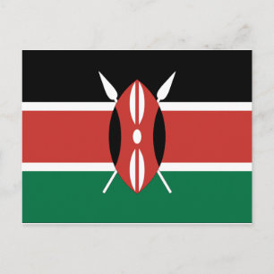 Kenya Flag Postkarte