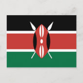 Kenya Flag Postkarte (Vorderseite)