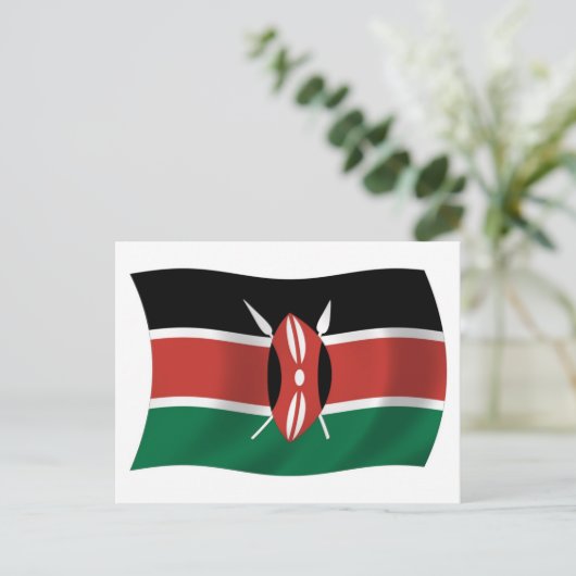 Kenya Flag Postkarte (Stehend Vorderseite)