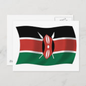 Kenya Flag Postkarte (Vorne/Hinten)