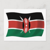 Kenya Flag Postkarte (Vorderseite)