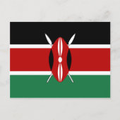Kenya Flag Postkarte (Vorderseite)