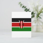 Kenya Flag Postkarte (Stehend Vorderseite)