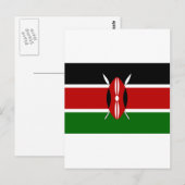 Kenya Flag Postkarte (Vorne/Hinten)