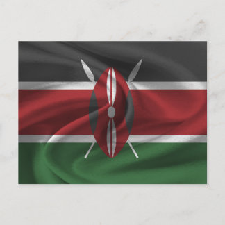 Kenya Flag Postkarte