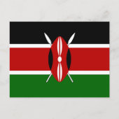 Kenya Flag Postkarte (Vorderseite)