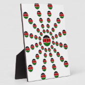Kenya Flag Radialmuster: Patriotische Kunst & Deko Fotoplatte (Seite)