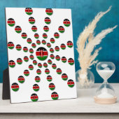 Kenya Flag Radialmuster: Patriotische Kunst & Deko Fotoplatte (Seite)