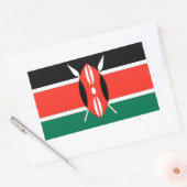 Kenya Flag Rechteckiger Aufkleber (Umschlag)
