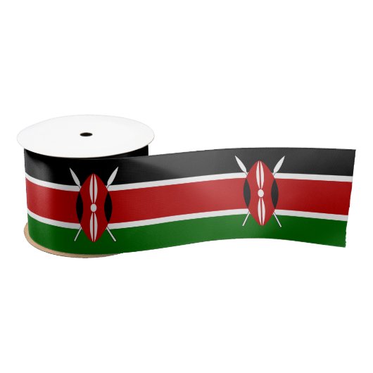 Kenya Flag Satinband (Spule)