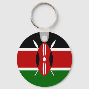Kenya Flag Schlüsselanhänger