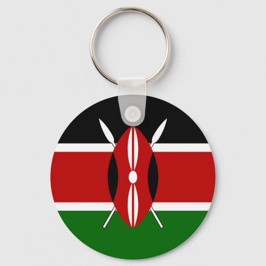 Kenya Flag Schlüsselanhänger (Vorderseite)