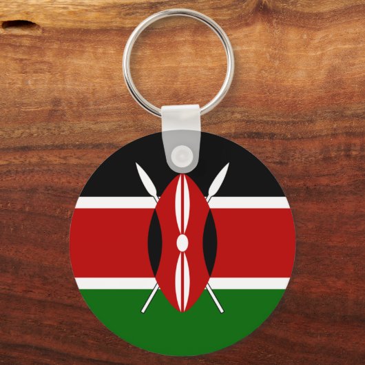 Kenya Flag Schlüsselanhänger (Vorderseite)