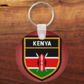 Kenya Flag Schlüsselanhänger (Vorderseite)