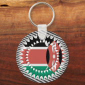 Kenya Flag Schlüsselanhänger (Vorderseite)