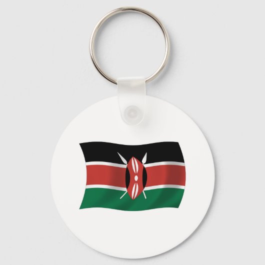Kenya Flag Schlüsselanhänger (Vorderseite)