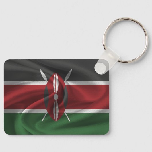 Kenya Flag Schlüsselanhänger (Vorderseite)