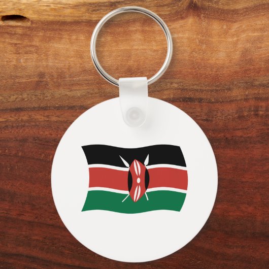 Kenya Flag Schlüsselanhänger (Vorderseite)